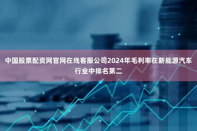 中国股票配资网官网在线客服公司2024年毛利率在新能源汽车行业中排名第二